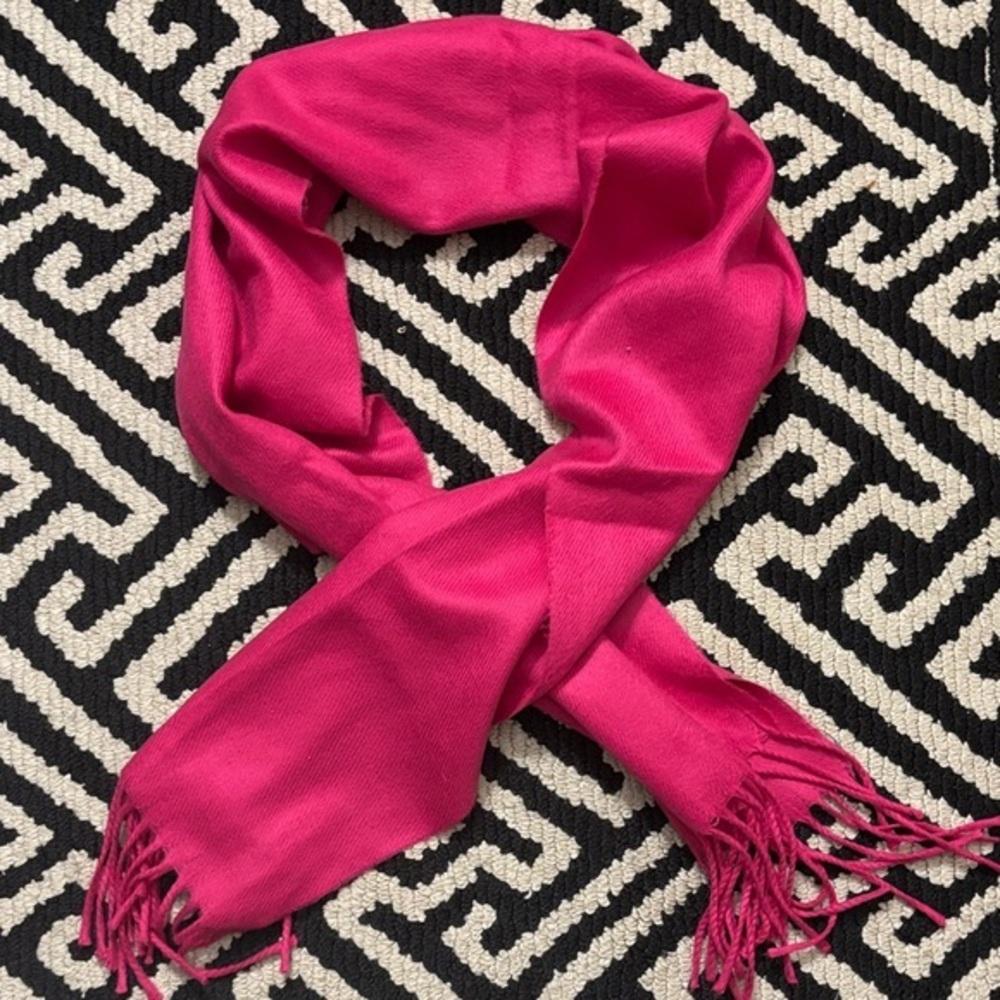 Bright Pink Women's Scarf - Classic Soft Wrap